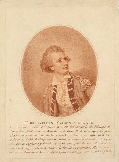 Vincente Lunardi by Thomas Burke